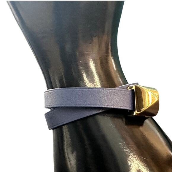 Hermès Medor Infini Double Tour Bracelet:  Navy/Ivory - Picture 9 of 12